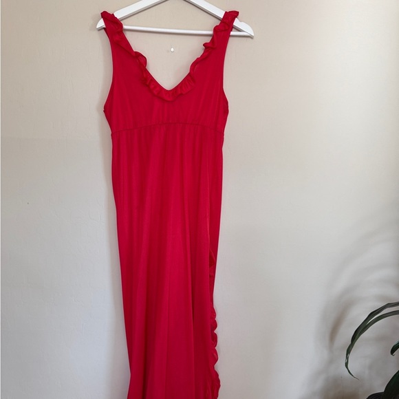 Greta Gehr Vintage Ruffle Maxi Length Nightgown Night Dress Old Hollywood - Picture 5 of 9